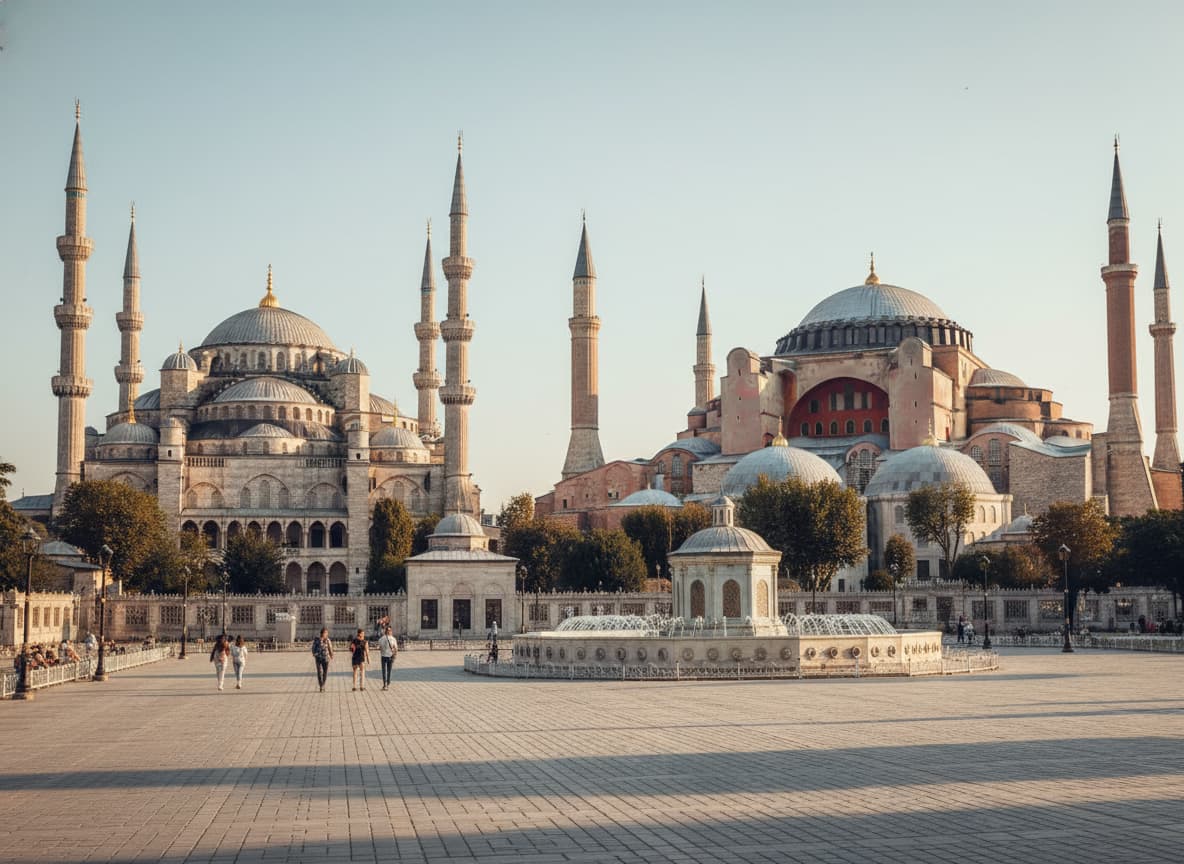 Vue et ambiance du quartier Sultanahmet à Istanbul